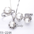 Wholesale Sterling Silver Jewelry Pearl Set 925 Silver (YS-2248)